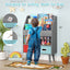 Kids Bookshelf with Open Compartment - Gray