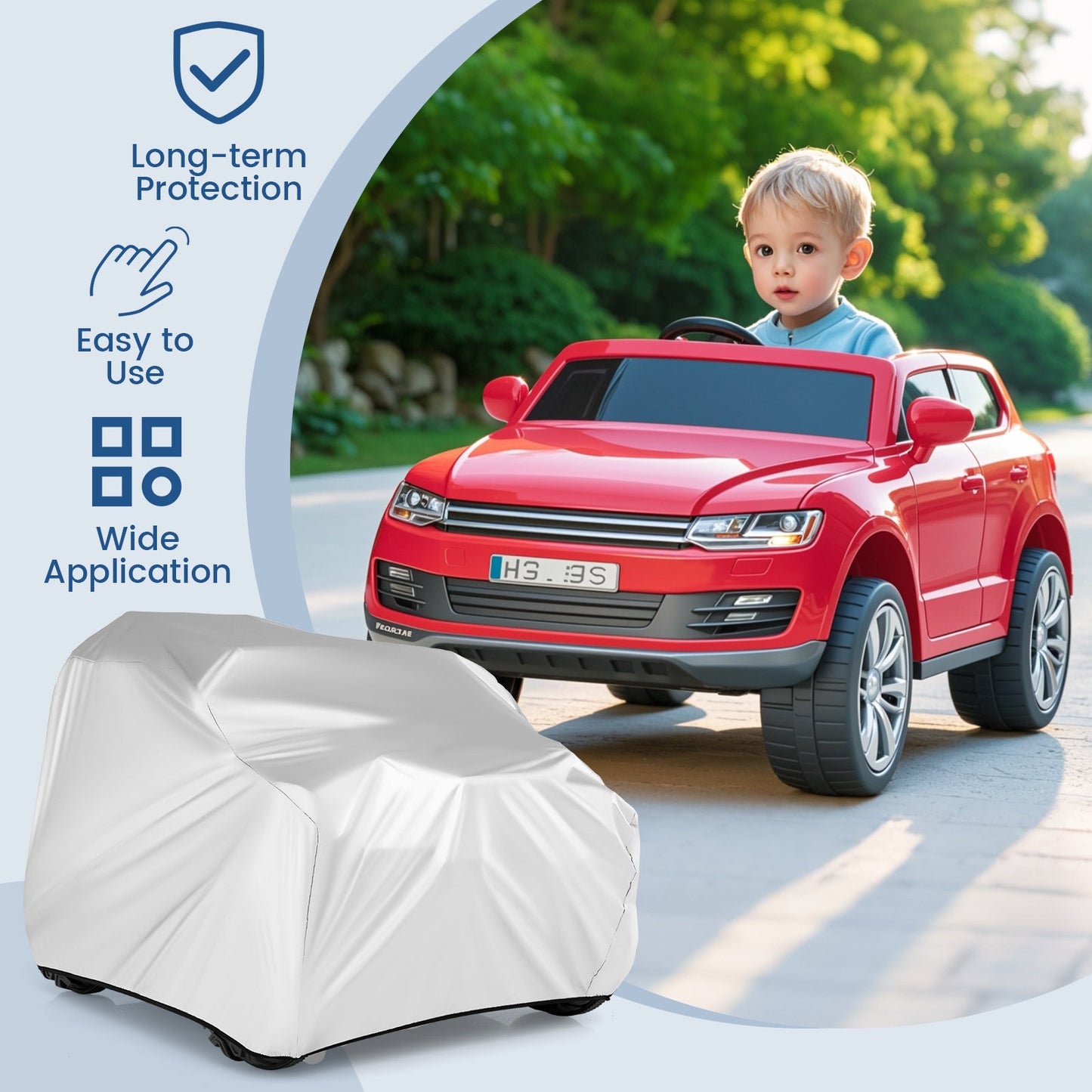 Funda para coche de niños para coche de juguete Power Ride-On con bolsa de almacenamiento