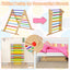 Kids Climbing Triangle Set with Adjustable Ramp - Multicolor