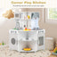 Cocina de Juguete de Madera Kids Corner con Campana Extractora - Gris
