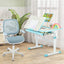 Swivel Mesh Children Computer Chair - Adjustable Height in Blue