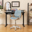 Swivel Mesh Children Computer Chair - Adjustable Height in Blue