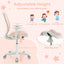 Silla de Computadora Infantil de Malla Giratoria - Altura Ajustable en Rosa
