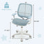 Swivel Mesh Children Computer Chair - Adjustable Height in Blue
