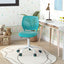 Chaise d'étude ergonomique pour enfants - Hauteur réglable en turquoise