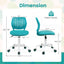 Chaise d'étude ergonomique pour enfants - Hauteur réglable en turquoise