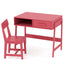 Juego de Escritorio y Silla para Niños con Almacenamiento - Rosa