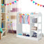 Kids Dress Up Storage with Mirror - White