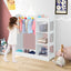 Kids Dress Up Storage with Mirror - White