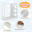 Kids Dress Up Storage with Mirror - White
