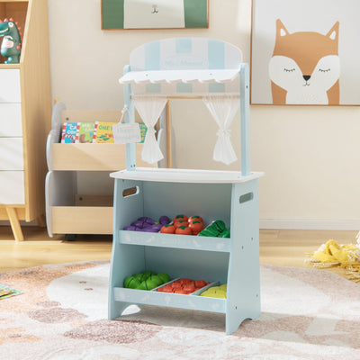Stand de Marché Fermier pour Enfants - Bleu