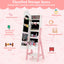 Kids Jewelry Organizer with Full-Length Mirror and Storage Shelves - White
