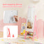 Kids Jewelry Organizer with Full-Length Mirror and Storage Shelves - White