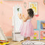 Armario de Joyería para Niños con Base Giratoria - Blanco