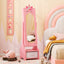 Cabinet de Bijoux pour Enfants avec Miroir Plein Long - Rose