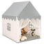 Kids Large Play Castle Fairy Tent with Mat - Beige