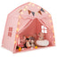 Tente de jeu extra large pour enfants avec guirlandes lumineuses - Rose
