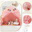Tente de jeu extra large pour enfants avec guirlandes lumineuses - Rose
