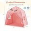 Tente de jeu extra large pour enfants avec guirlandes lumineuses - Rose