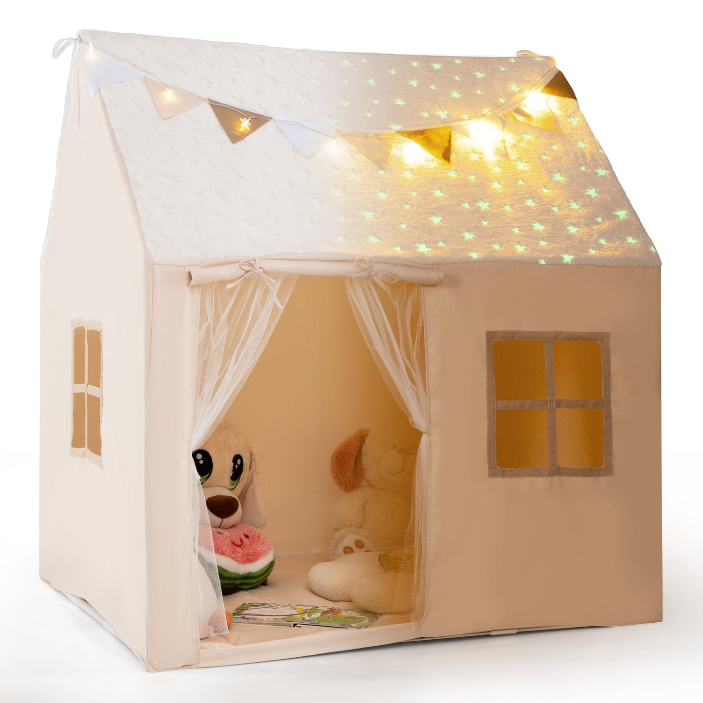 Tienda de Juego para Niños Gbruno - Casa de Juego Grande con Estrellas que Brillan en la Oscuridad