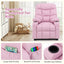 Sillón Reclinable para Niños con Portavasos y Reposapiés - Rosa Claro