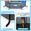 Trampoline pour enfants de 55 pouces avec filet de sécurité - Jaune
