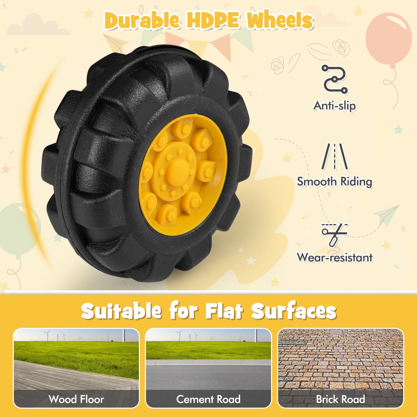 Kids Ride On Bulldozer Toy Truck with Adjustable Bucket
