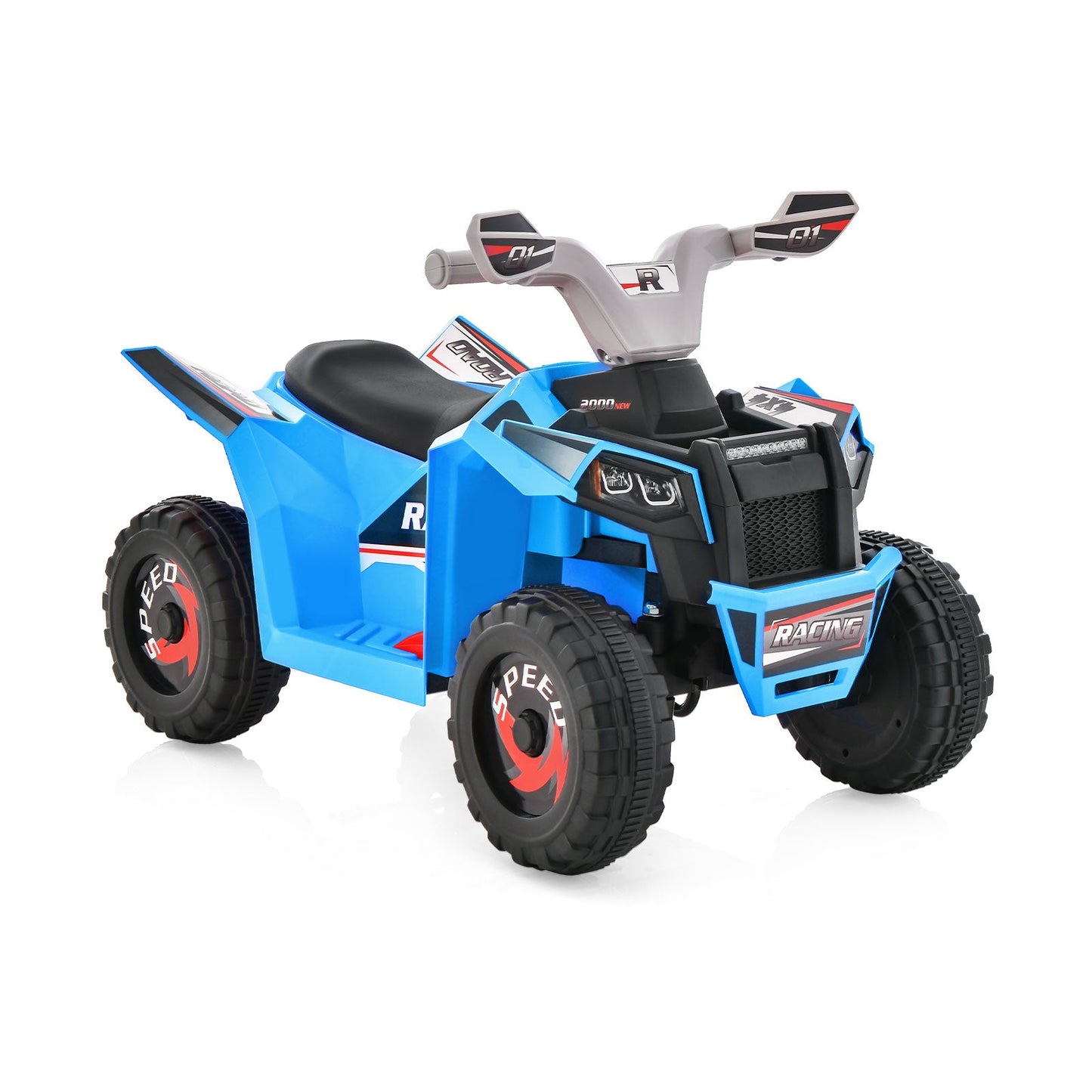 Kids Ride On ATV 4 Wheeler Quad Toy Car - Blue