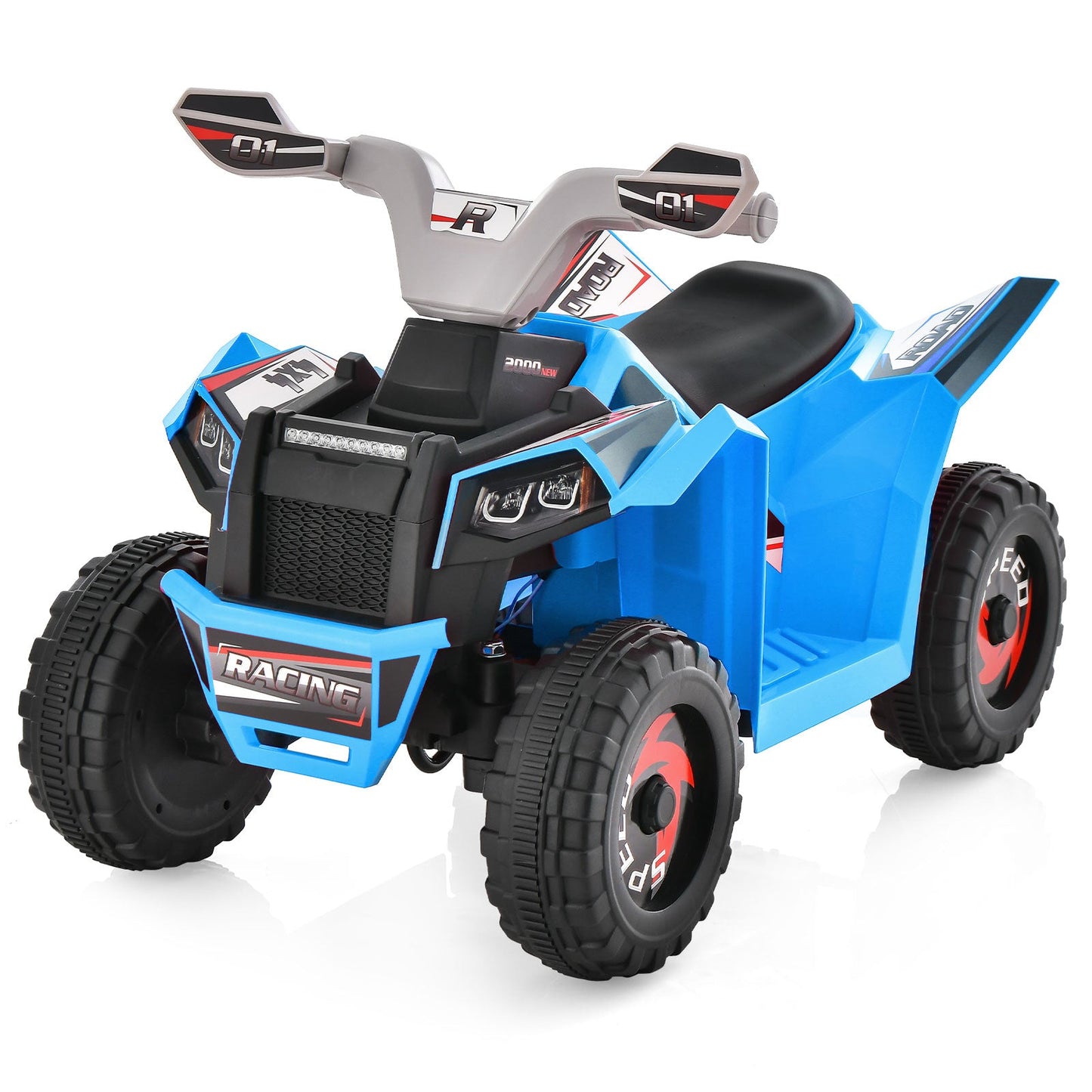 Kids Ride On ATV 4 Wheeler Quad Toy Car - Blue