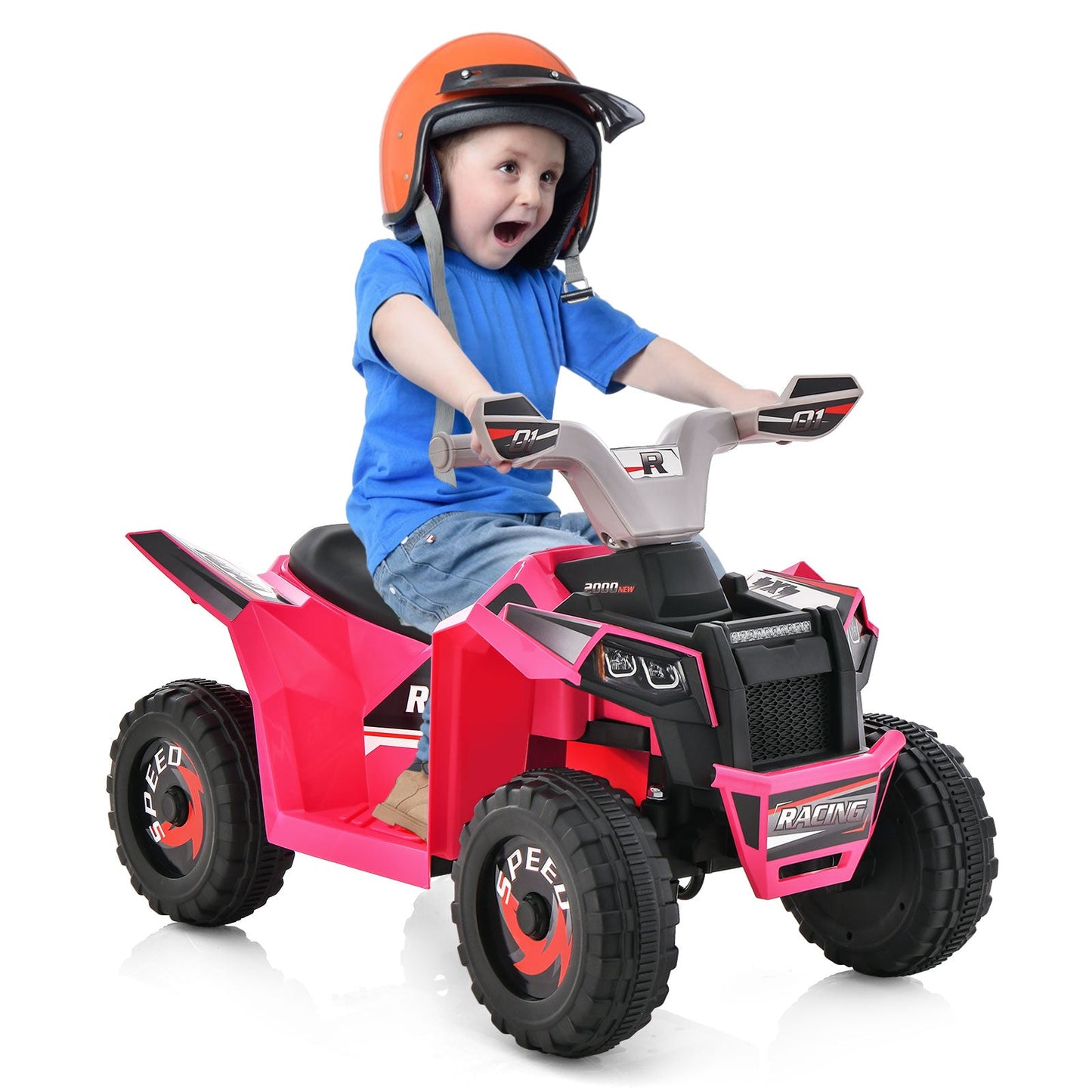 Kids Ride-On ATV 4 Wheeler Quad Toy Car - Pink