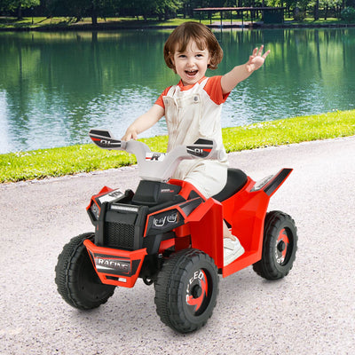 Kids Ride-On ATV 4 Wheeler Quad Toy Car - Red