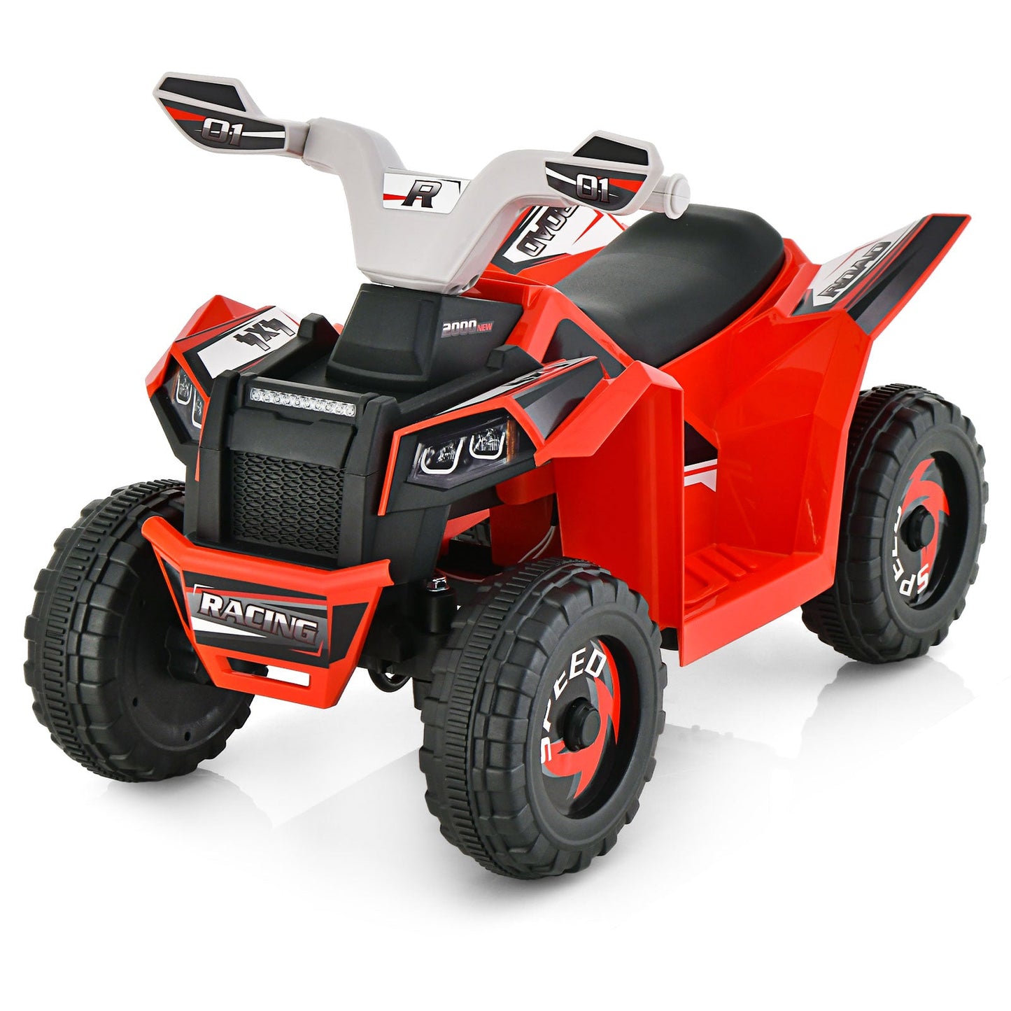 Kids Ride-On ATV 4 Wheeler Quad Toy Car - Red