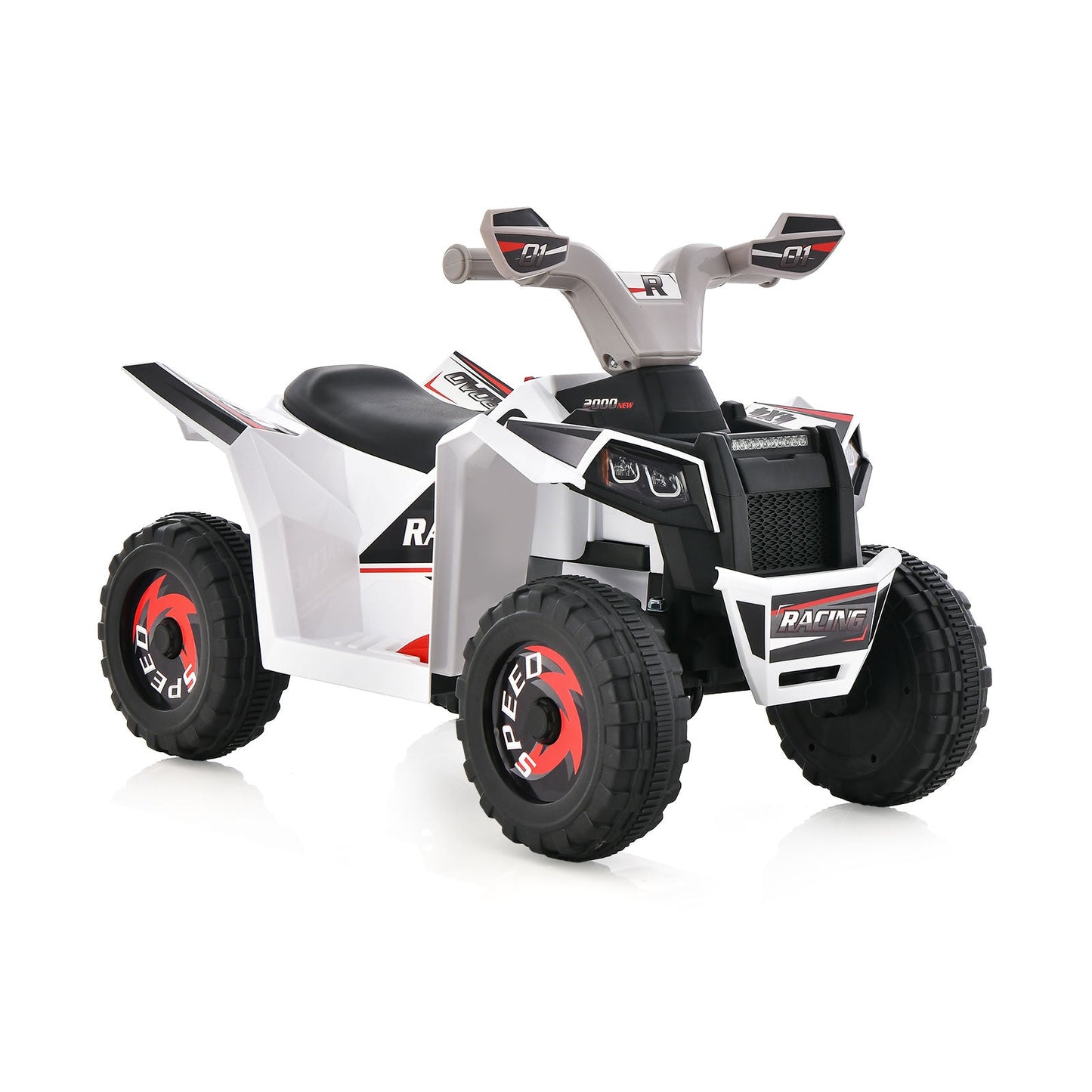 Véhicule tout-terrain à pédales pour enfants - Blanc