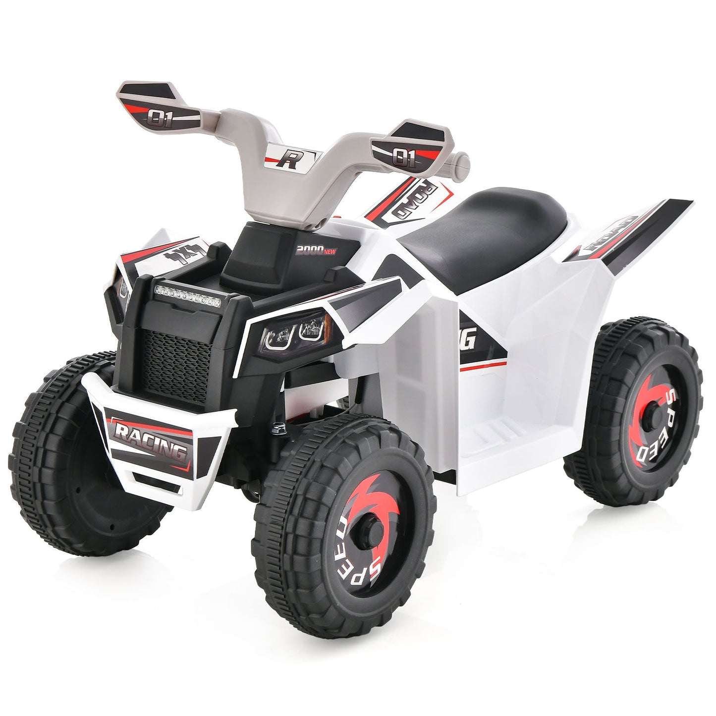 Véhicule tout-terrain à pédales pour enfants - Blanc