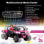 Camion-benne électrique pour enfants 2 places - Rose