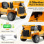 Kids Ride-On Dump Truck 12V with Electric Dump Bed - Yellow