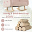 Rocking Chair pour Tout-Petit Rembourré avec Pieds en Bois Massif - Rose