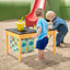 Mesa de Actividades de Arena y Agua para Niños 3 en 1 con Contenedor de Almacenamiento