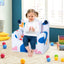 High-Density Padding Kids Sofa with Armrest & Extra Pillow - Multicolor