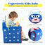 Sofa pour enfants Original avec accoudoirs et coussin épais - Bleu