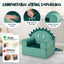 Sofa pour enfants Original avec accoudoir et coussin épais - Vert