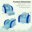 Sofa convertible 3-en-1 pour enfants pour jouer et se détendre