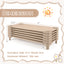Kids Stackable Daycare Cot Pack of 6 with Detachable Oxford Cloth - Beige