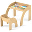 Ensemble de Table et Chaises pour Enfants avec Plateau Large et Bords Arrondis