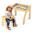 Ensemble de Table et Chaises pour Enfants avec Plateau Large et Bords Arrondis