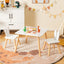 Ensemble de table et chaises pour enfants 3 pièces - Blanc
