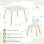 Ensemble de table et chaises pour enfants 3 pièces - Blanc