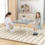 3-Piece Kids Table and Chairs Set - Gray