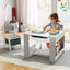 Juego de Mesa y Sillas para Niños de 4 en 1 - Gris