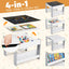 Juego de Mesa y Sillas para Niños de 4 en 1 - Gris